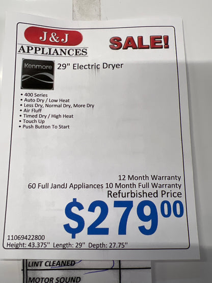 Kenmore Electric Dryer