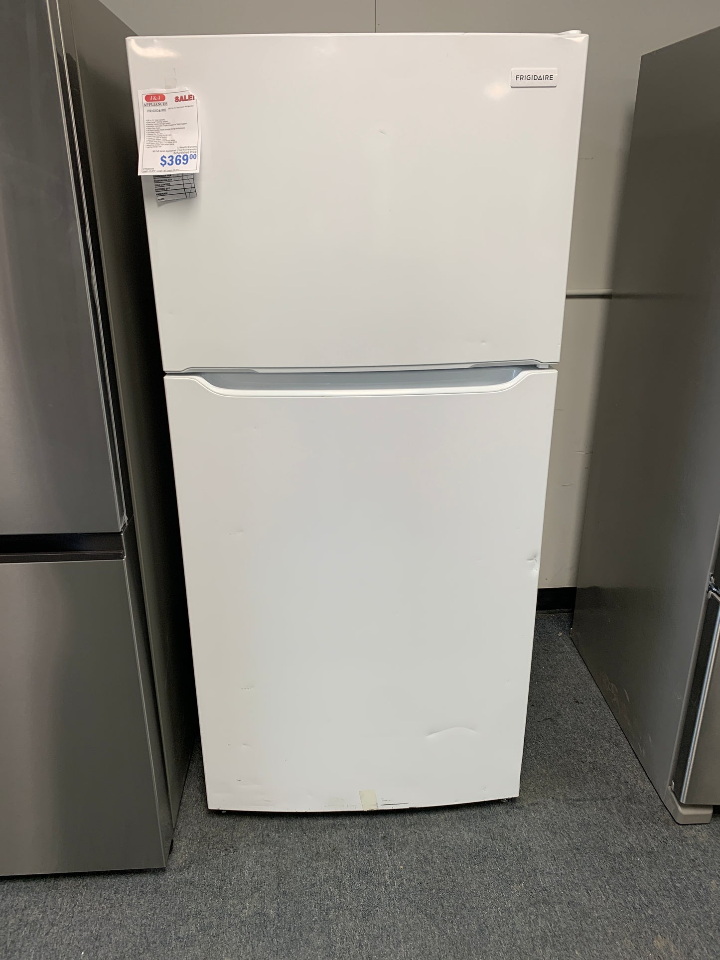 Frigidaire Top Bottom Refrigerator.