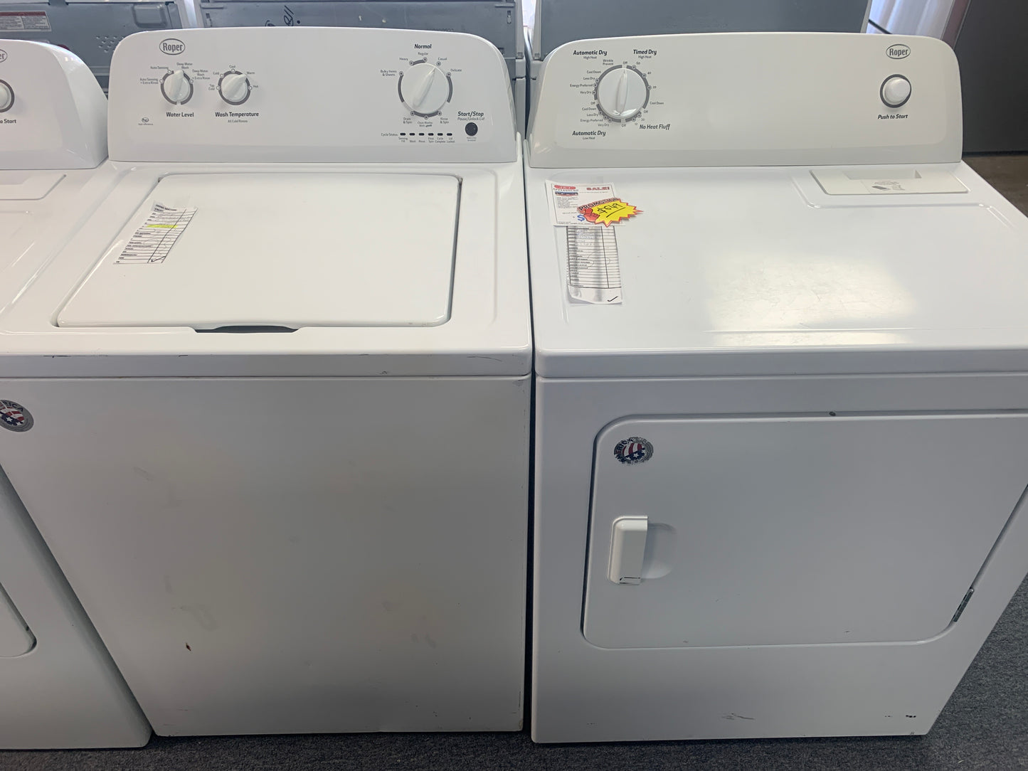 Roper Washer Dryer Set.