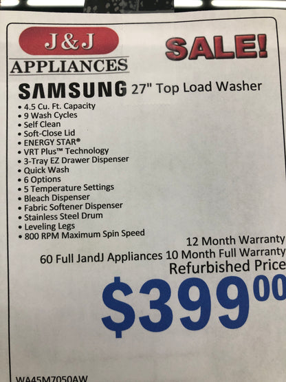 Samsung Washer.