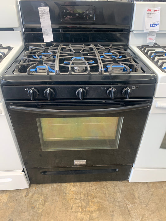 Frigidaire Black 5 Burner Gas Stove.