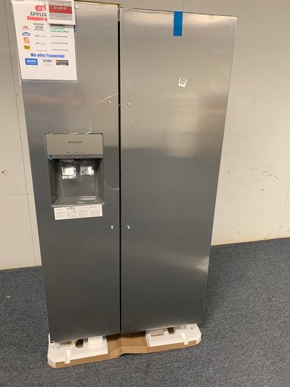 Frigidaire Stainless Steel Side by Side Refrigerator.