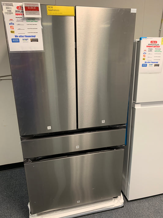 Samsung Quad Stainless Steel Refrigerator.