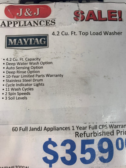 Maytag Washer.