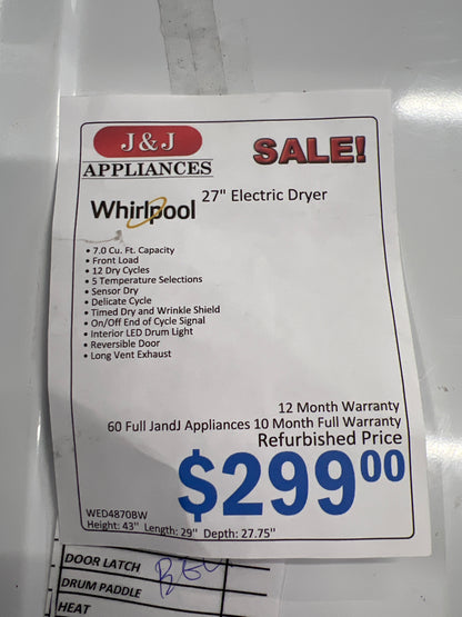 Whirlpool Electric Dryer