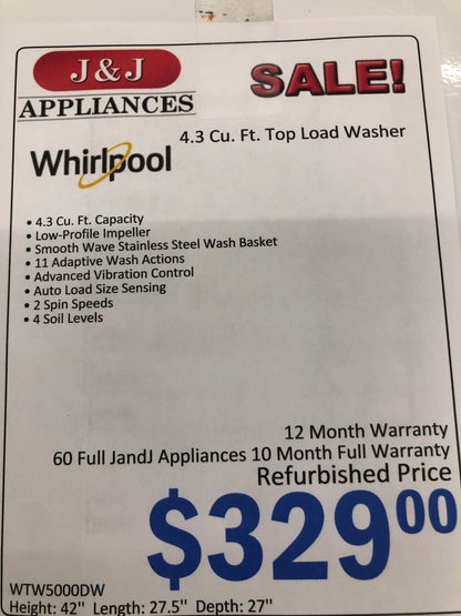 Whirlpool Washer.