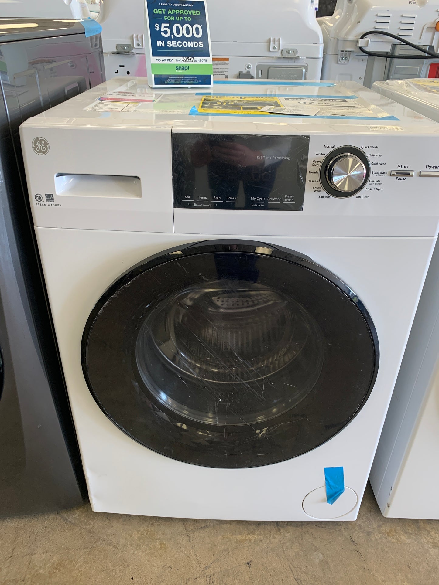 GE Front-Load Washer HE Apartment 2.4Cu Ft