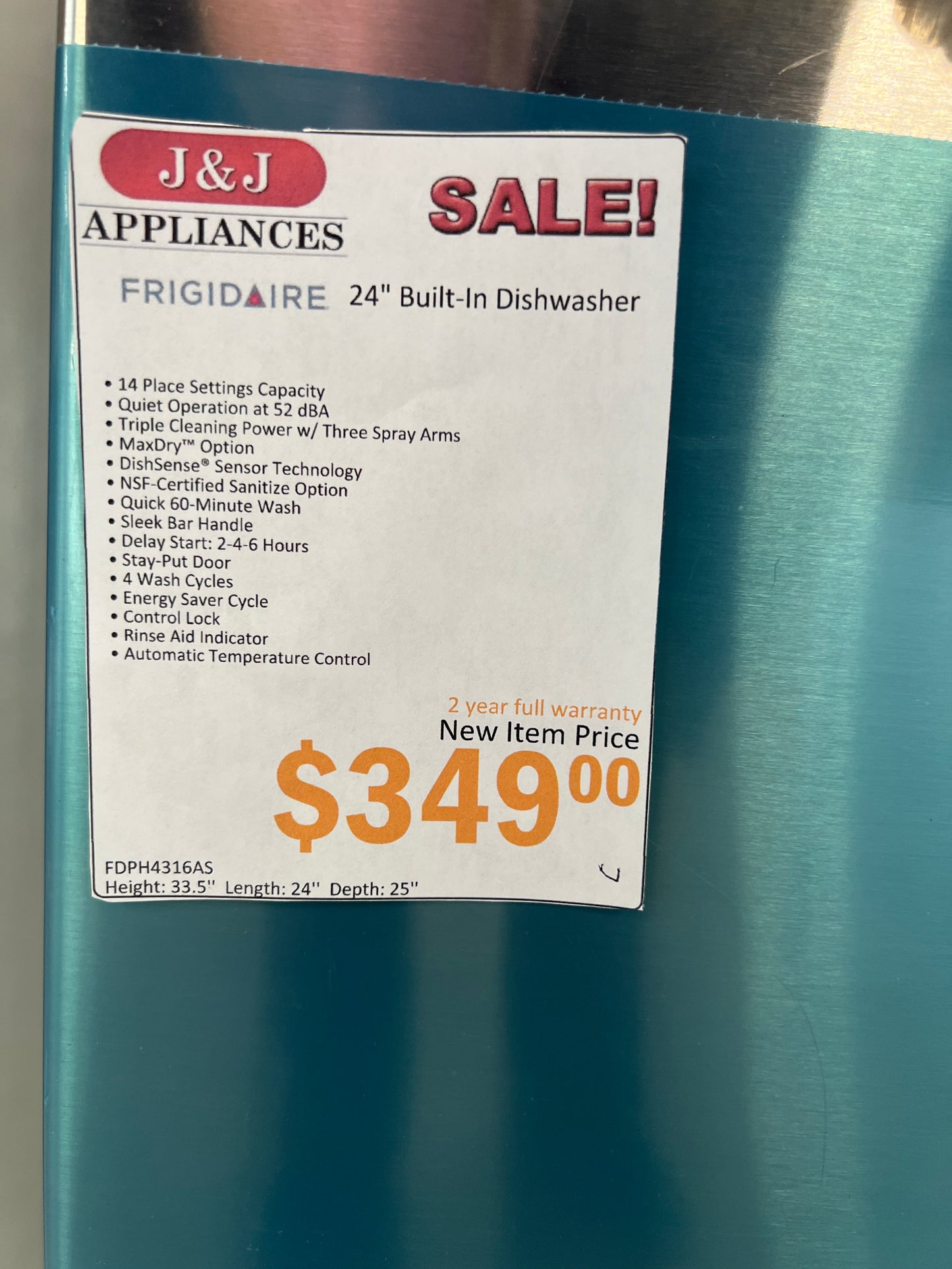 Frigidaire Dishwasher