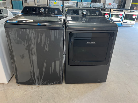 GE Profile Washer and Electric Dryer Set