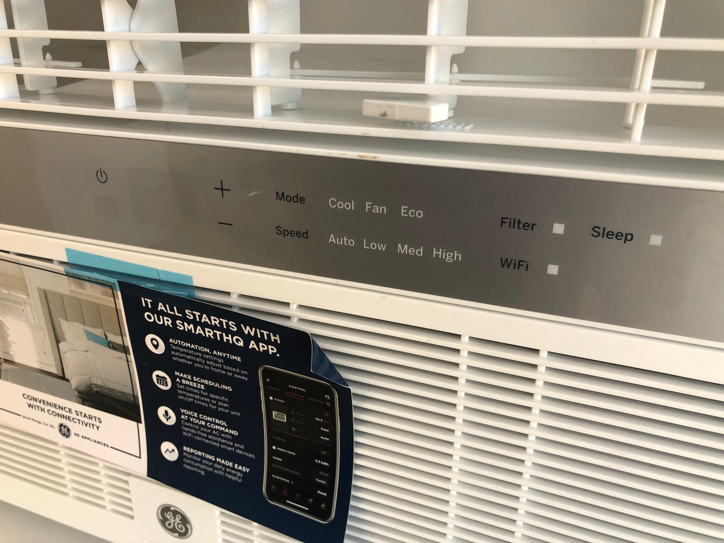 New | GE® |  8,000 BTU Smart Window Air Conditioner 350cu. ft