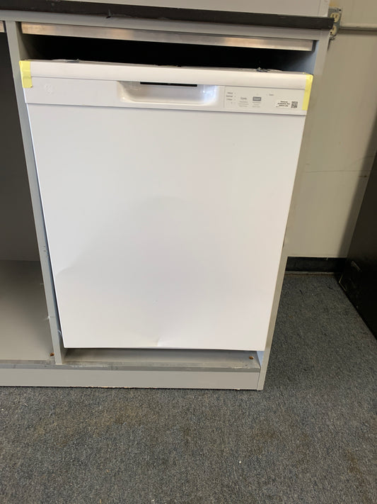 GE White Dishwasher.