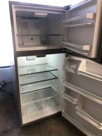 Maytag Stainless Steel Top Bottom Refrigerator.