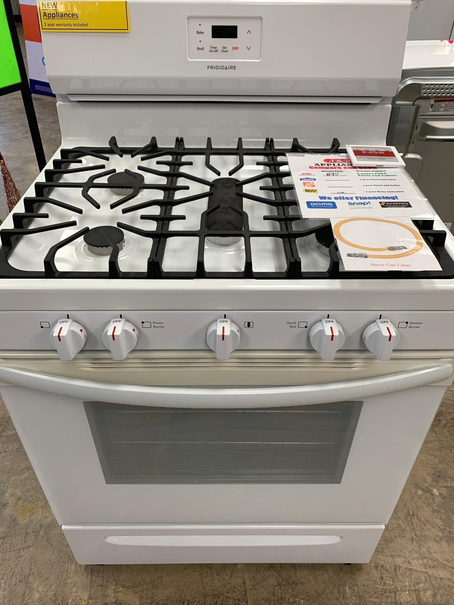 Frigidaire 5 Burner Gas Stove.