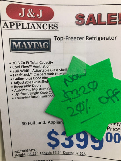 Maytag Top Bottom Refrigerator.