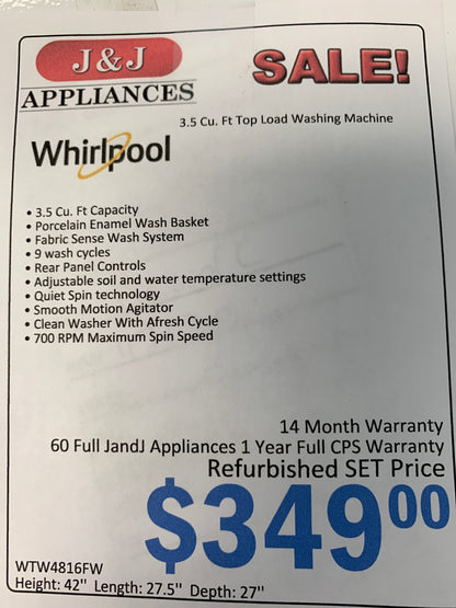 Whirlpool Washer.