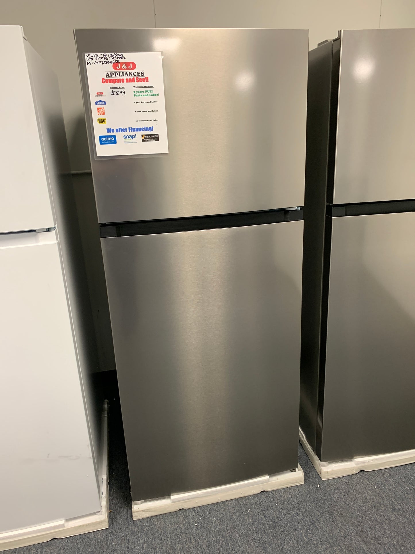 Vitara Stainless Steel Refrigerator**NEW**