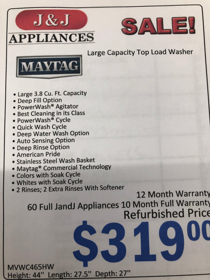 Maytag Washer.