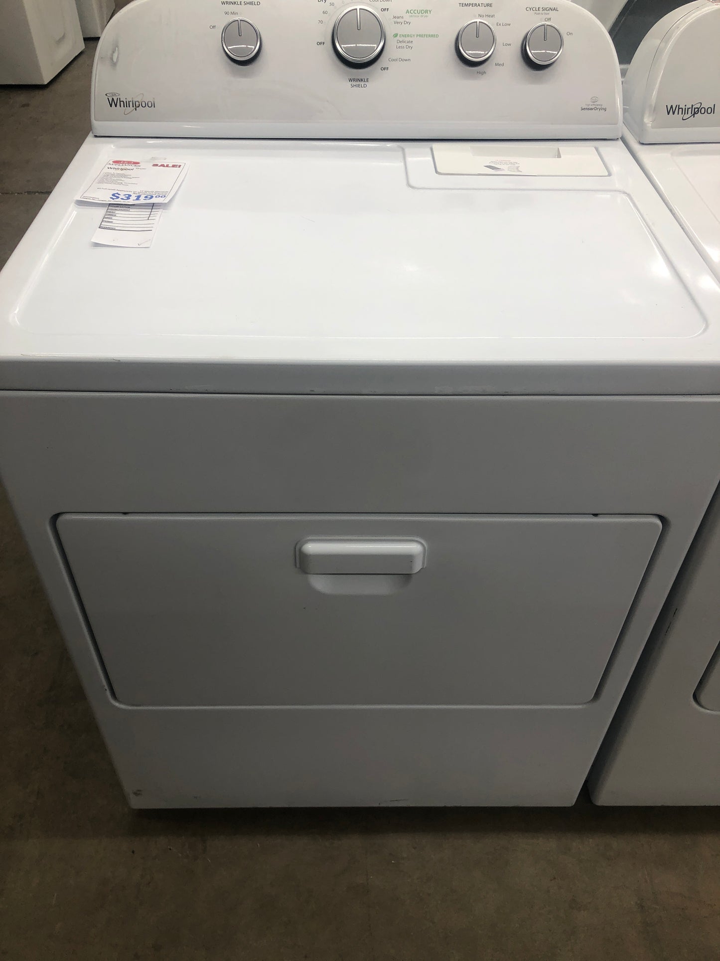 Whirlpool Electric Dryer.