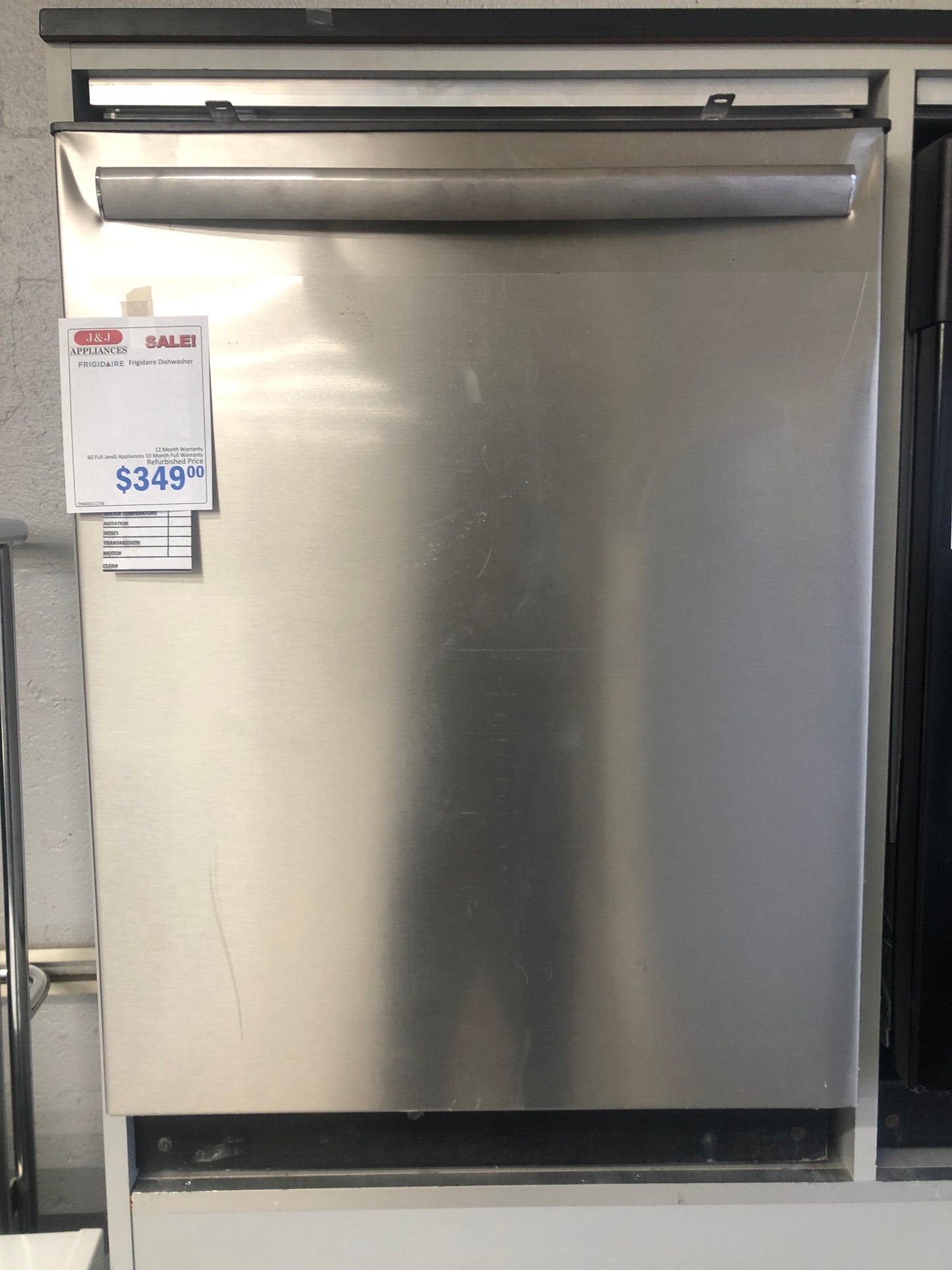 Frigidaire Stainless Steel Dishwasher.