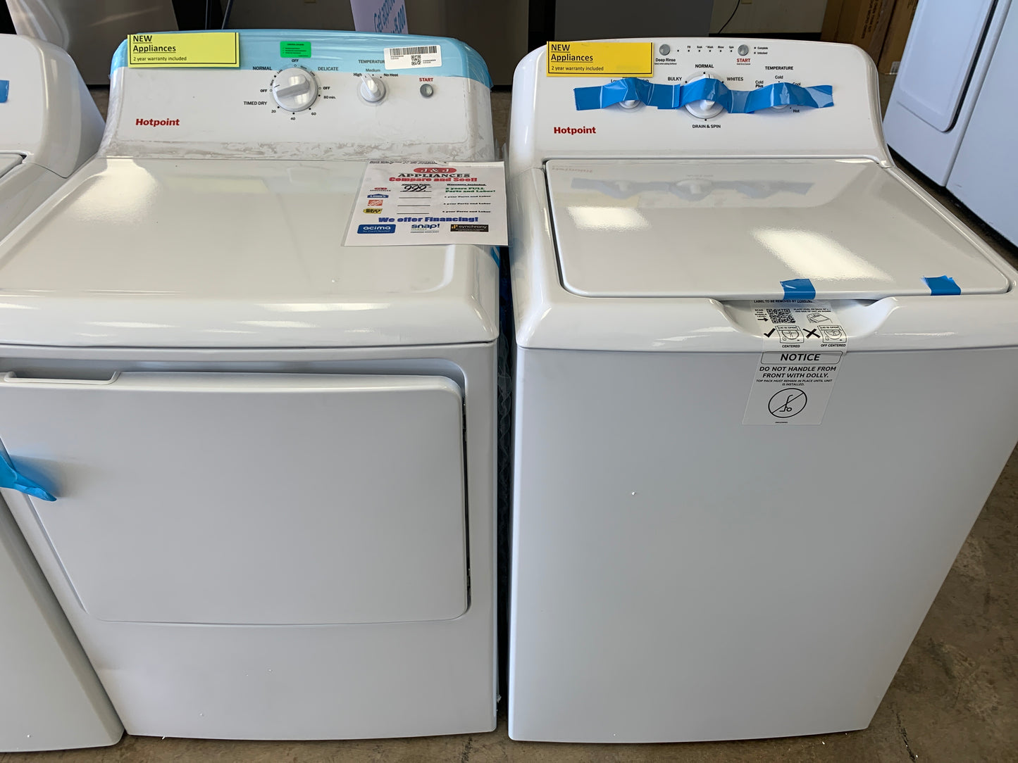 Hotpoint Washer Dryer Set**NEW**