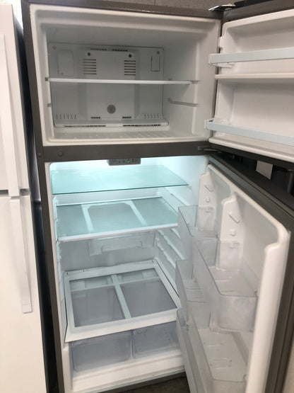 Whirlpool Stainless Steel Top Bottom Refrigerator.