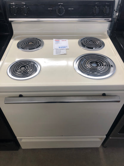 Hotpoint Cream Electric Range.