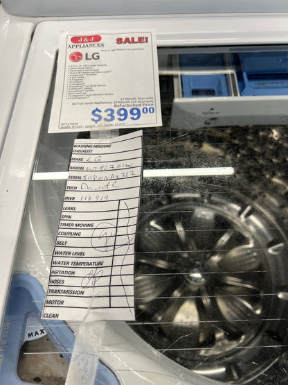 LG Top Load Washer