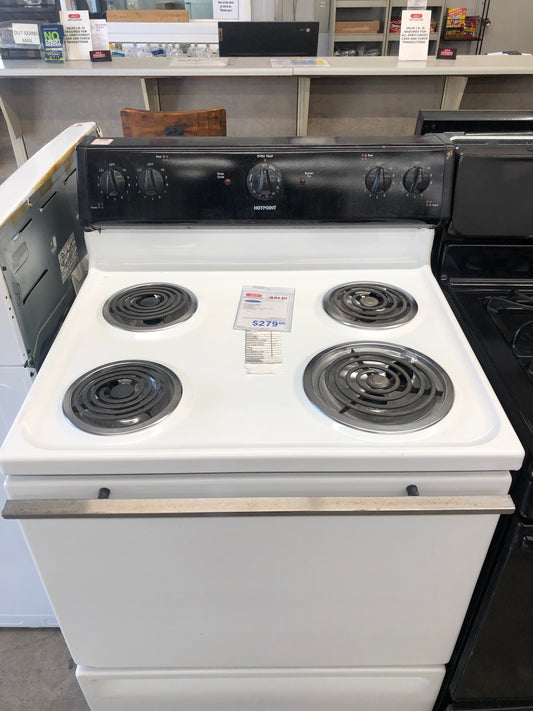 Hotpoint Black And White Electric Stove