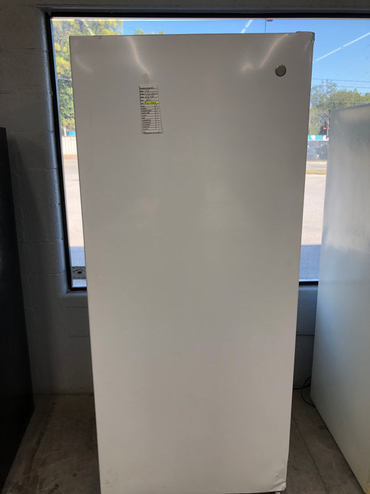 GE White 21cu ft Upright Freezer