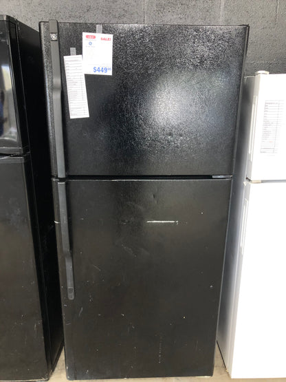 GE Black Top And Bottom Refrigerator