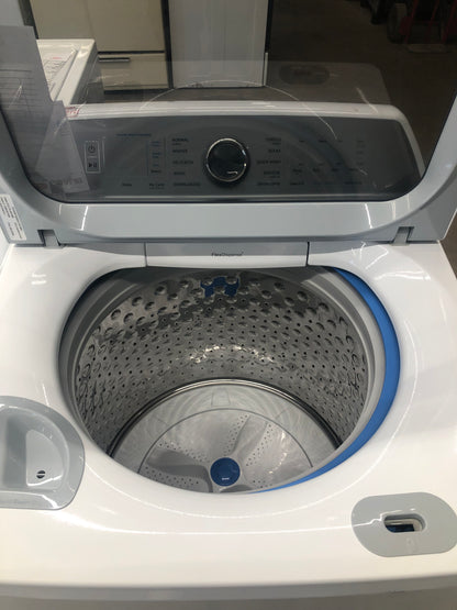 GE White 5.8 Cu Ft Smart Top Load Washer