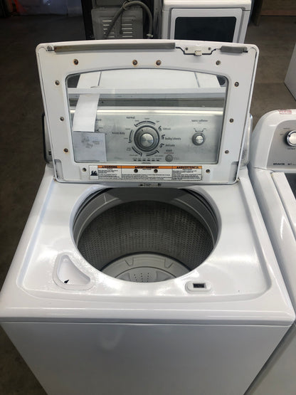 Maytag White Glass Top Load Washer