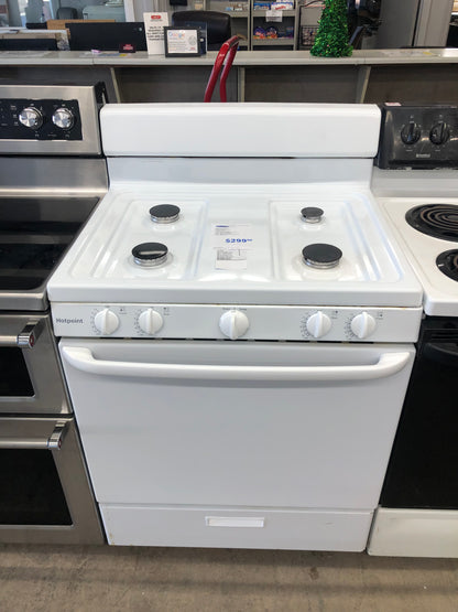 Hotpoint White 4 Burner Gas Stove