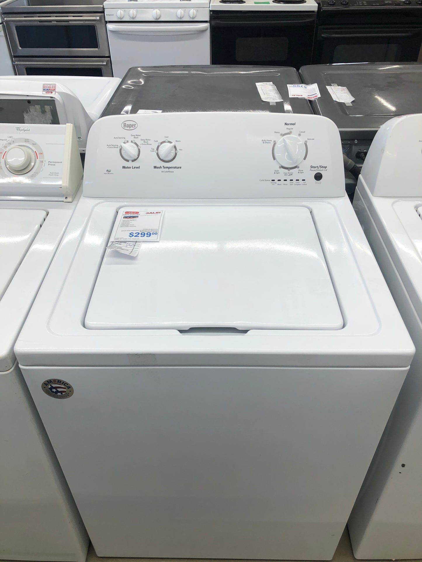 Roper White Top Load Washer