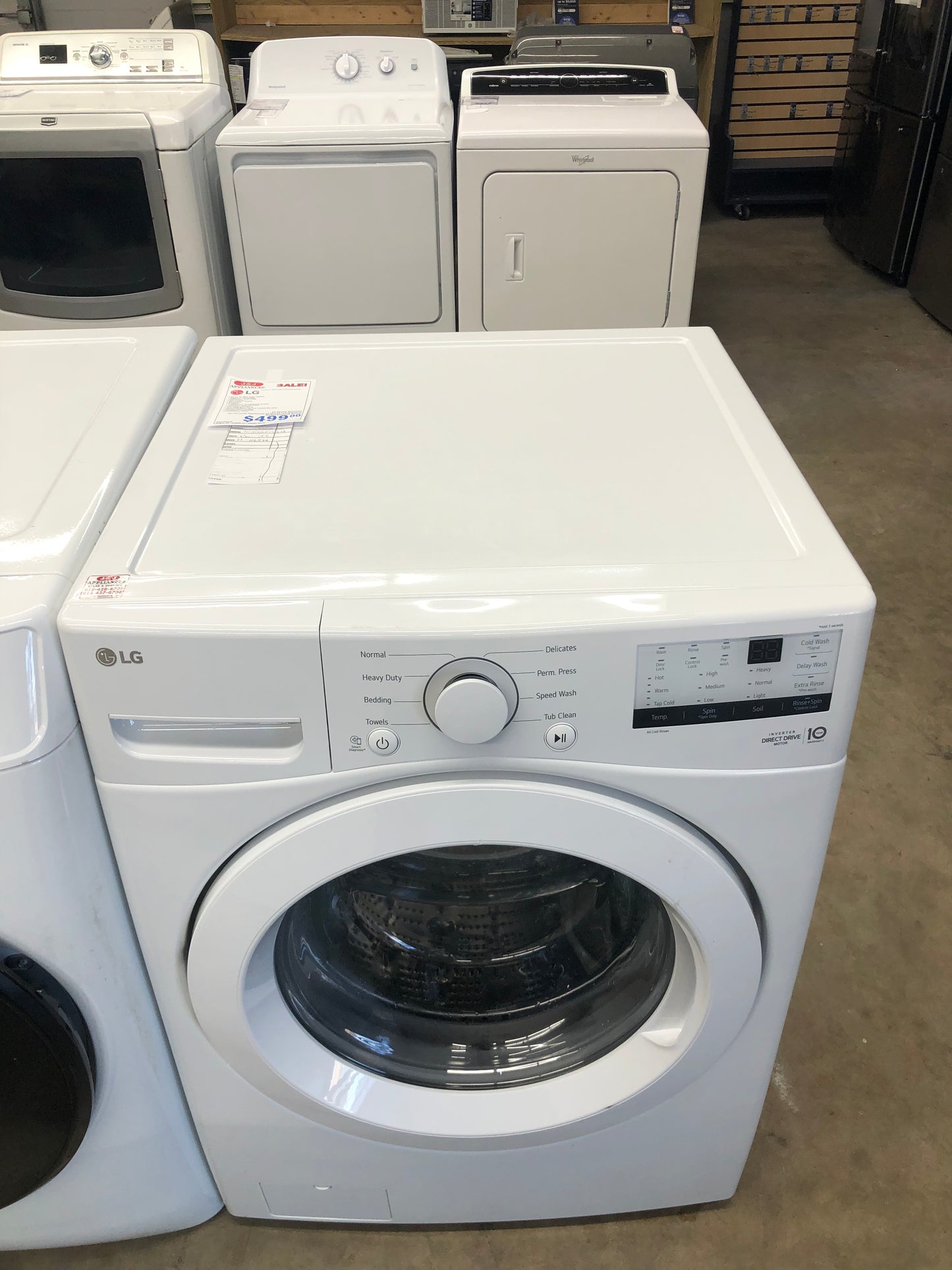 LG White Front Load Washer