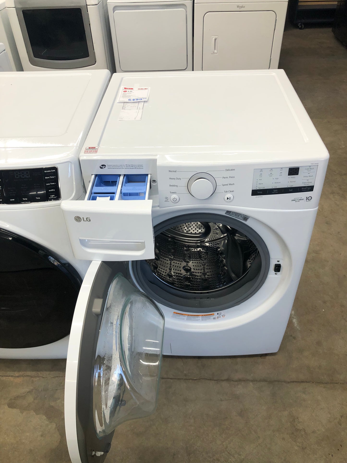 LG White Front Load Washer