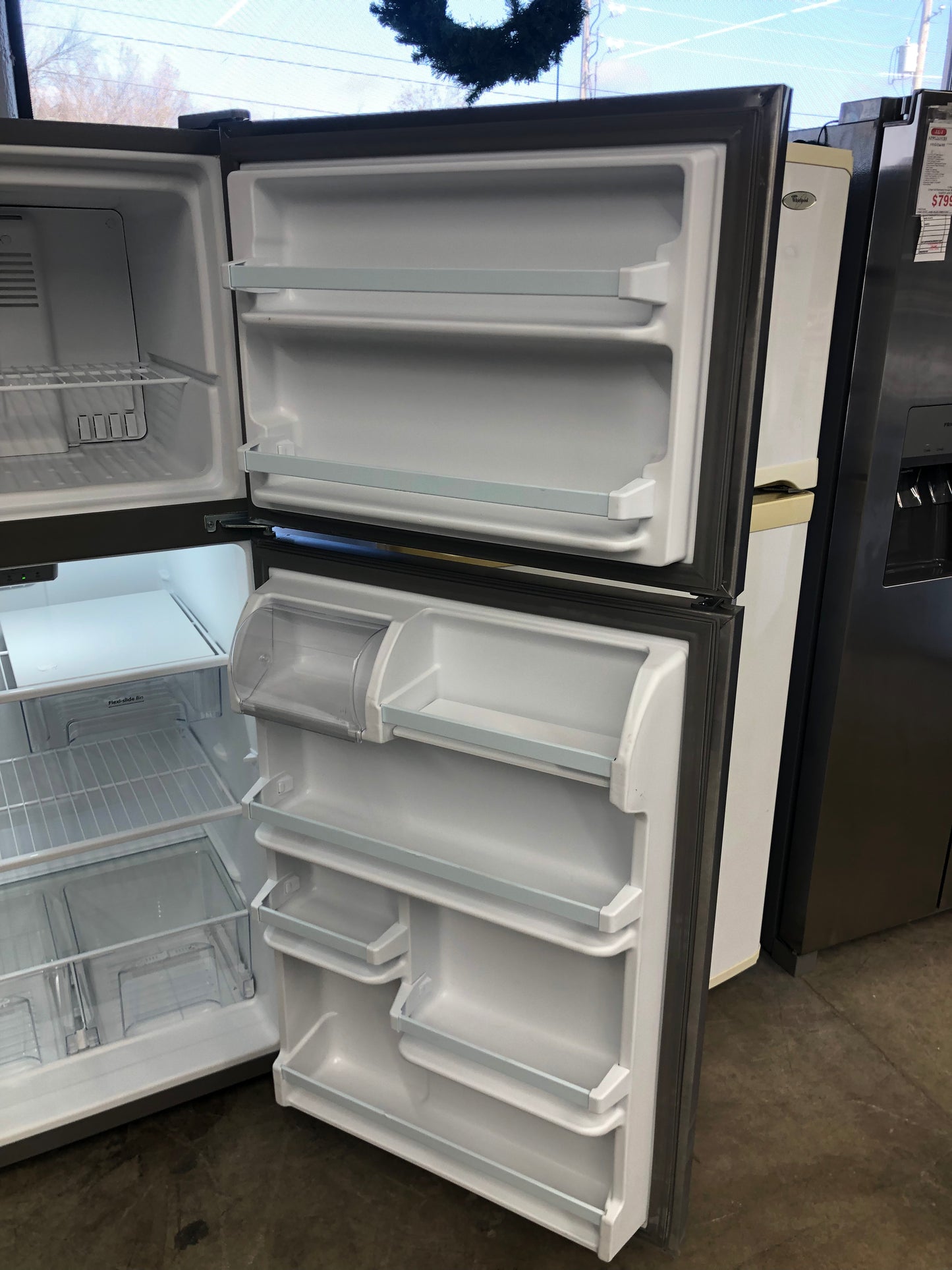 Whirlpool Stainless Steel Top And Bottom Refrigerator