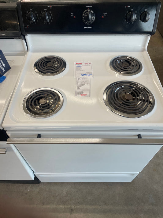 Hotpoint White Electric Range