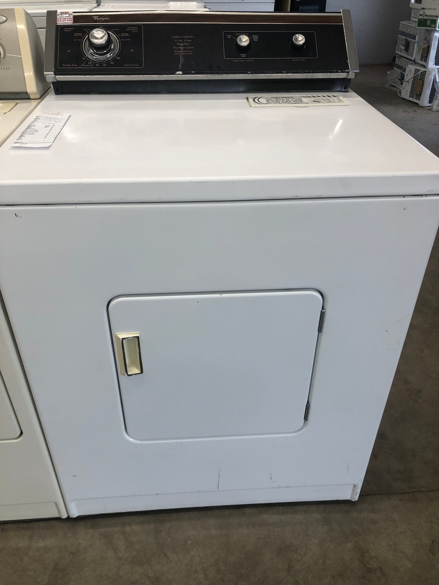 Refurbished | Whirlpool | Large Capacity Electric Dryer |G-110756